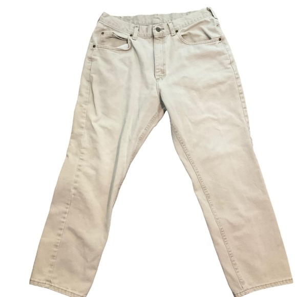 LL Bean Classic Fit Jeans Of-White Size 36W x 29L - Picture 1 of 8